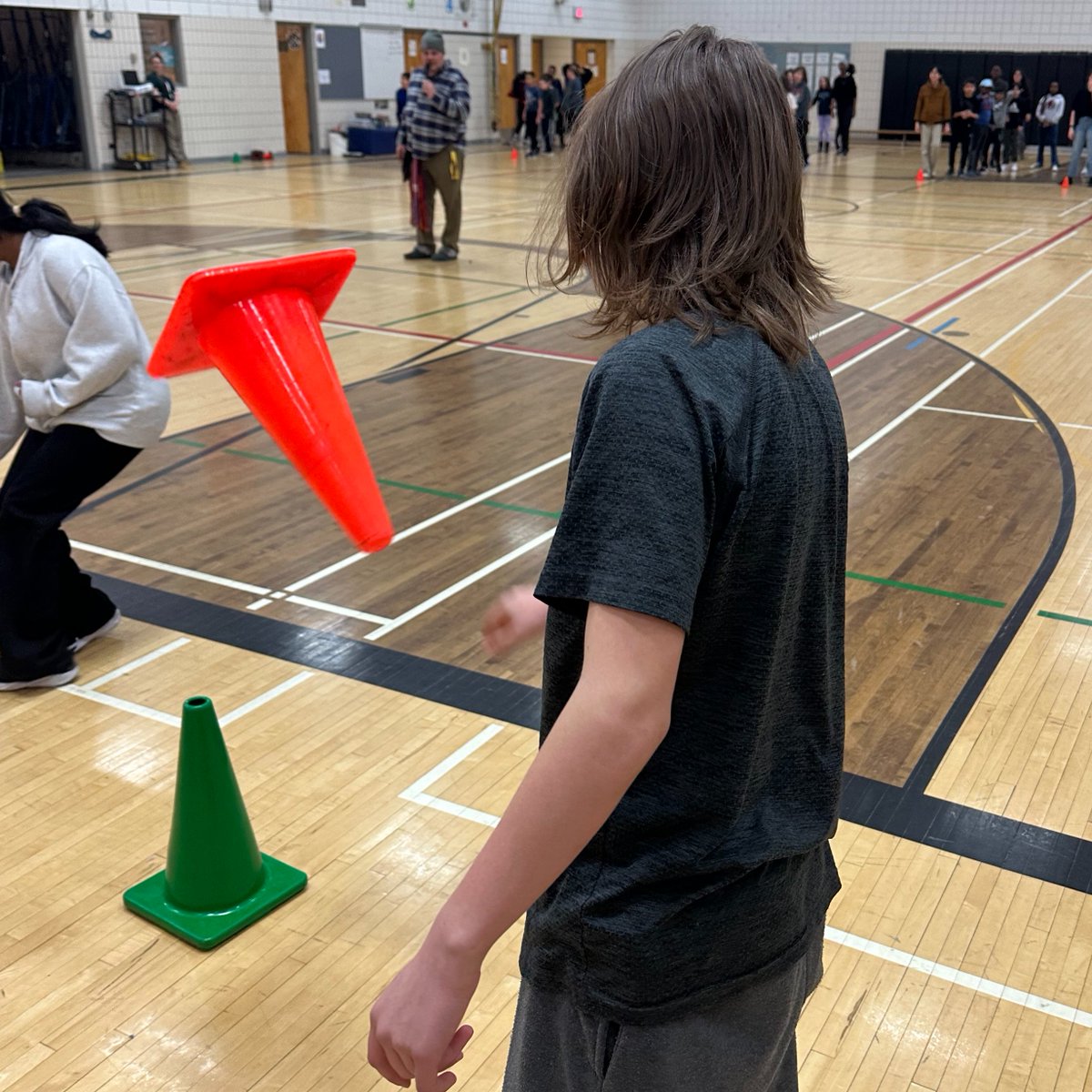 bw_RETSD's tweet image. Middle Years students embraced the spirit of Festival du Voyageur in their Gym Riot this afternoon. @RETSDschools