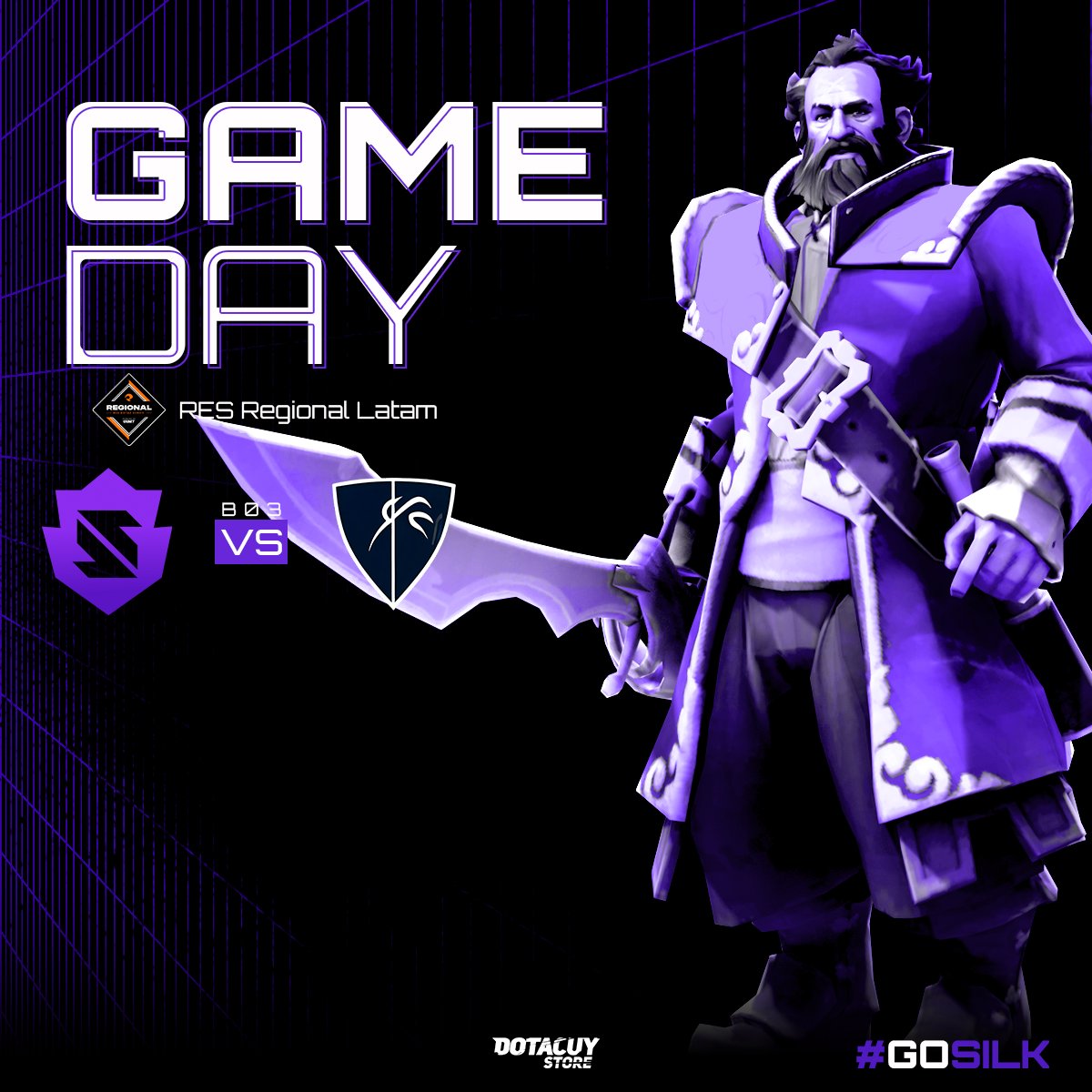 ¡Aquí vamos de nuevo!💪🏽

Seguimos nuestro camino en el RES Regional Latam🔥

🆚 Invaders
⏰ 16:00 🇵🇪
🏆 Fase de grupos
🟪 twitch.tv/relog_en2

#GOSILK