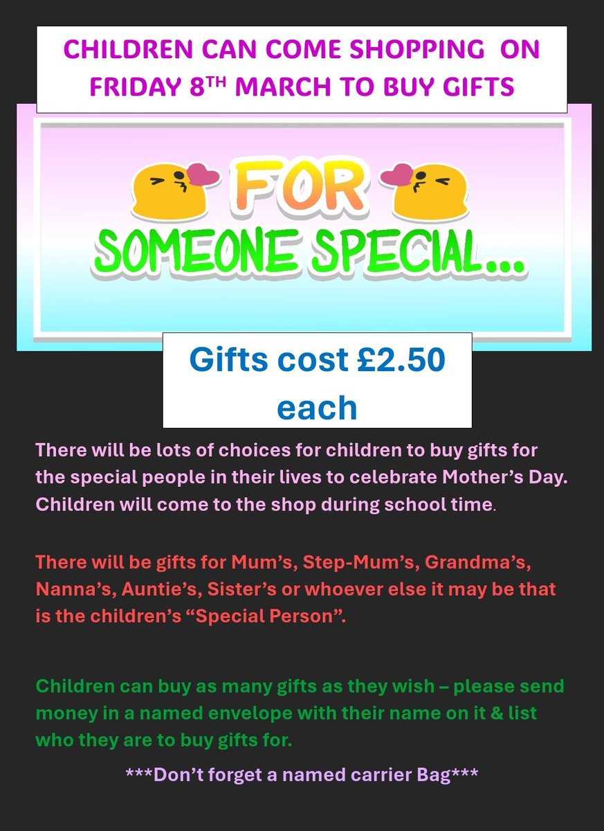 AINTHORPE PRIMARY SCHOOL...SOMEONE SPECIAL SHOP 💖