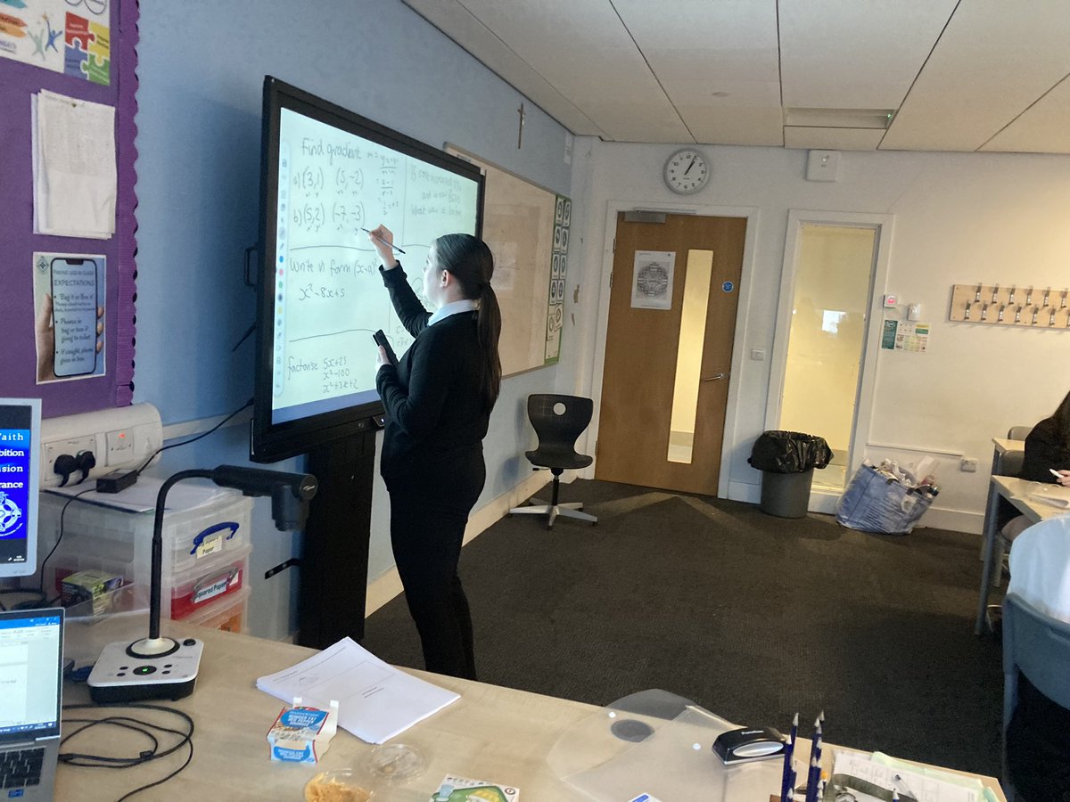 So impressed with turnout for some extra maths at lunchtime! <a href="/SCHSMaths/">St Columba's maths</a>