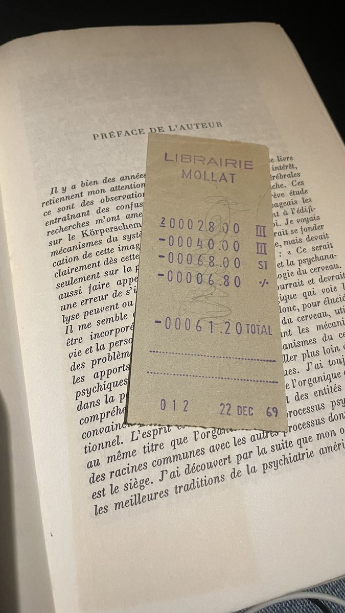 Trouvaille dans un vieux livre de boîte à lire @librairiemollat 📚