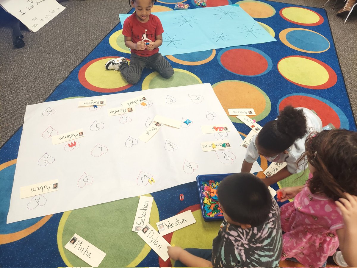What better way to spend the month that celebrates friendship than with learning <a href="/HumbleISD_PREK/">HumbleISD ECE</a> friends' names through letter matching, one-to-one correspondence, and team-building accountability?!
💕 <a href="/PreK_JonesB/">Brandi Jones</a> <a href="/SmithB67mom/">Blanca Smith</a> <a href="/HumbleISD_OE/">Oaks Elementary</a> 
#Play4PreK #PreKExplorers
<a href="/HumbleISD/">Humble ISD</a>