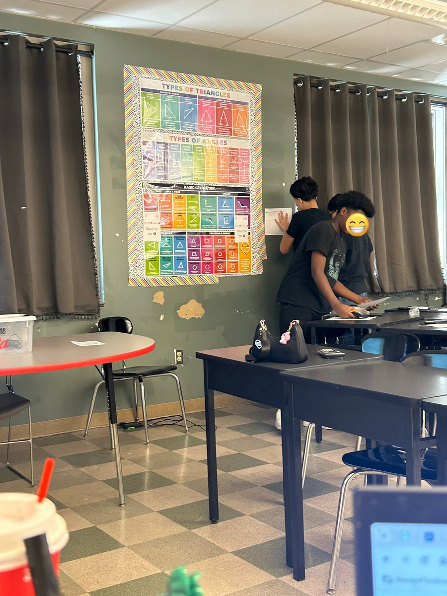 MrsMoll_'s tweet photo. This week we did a question trail to review solving 2 step equations ➕➖➗✖️It was so great to see everyone up &amp; moving to finish their trail! #RSDproud https://t.co/BGmJmmoZFx