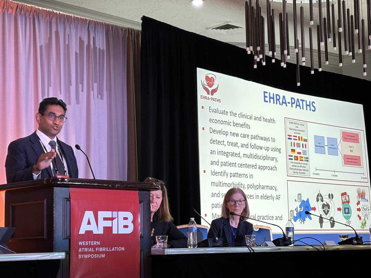 .<a href="/PrashSanders/">Prash Sanders</a> on 

EHRA-PATHS - a new initiative to develop pathways to detect, treat and f/u #AFib patients in an integrated, multidisciplinary and patient centered approach 

We need POLICY CHANGE to improve healthy lifestyles! 

#WAFib2024