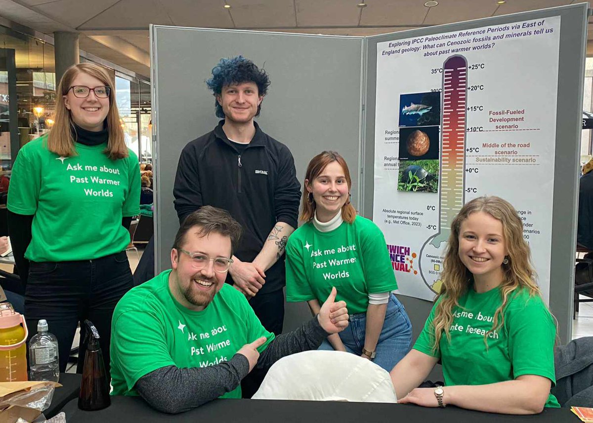 staitis's tweet photo. A big thank you to all my @ueaenv #PhD Past Warm World helpers @Clara_Kub @Eilean_Mac @RutlandConor @MaisieEvans1904 Harry and Jane who's hard work and dedication really made our @NorwichSciFest stall today a success! 🥳🥳🥳🦛🐢🦪🌲🦈📈 https://t.co/gI7MO7NEXr