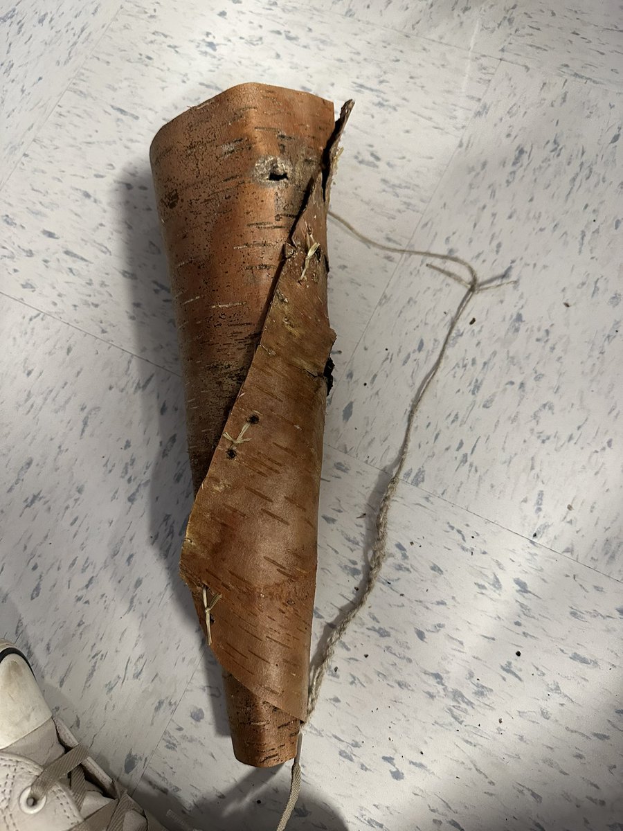MsKylaC's tweet photo. We made real birch bark moose calls with Trevor, thanks to the @nistawoyou Friendship Centre. This was such a fun hands on experience, thank you #FMCSD 🫎 https://t.co/q4iHlndxC6
