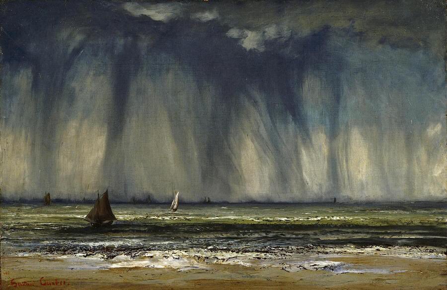 Gustave Courbet - The Waterspouts , 1866