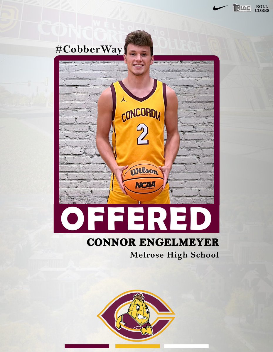 Connor Engelmeyer (@connorengelmey1) on Twitter photo Blessed to have received an offer from Concordia College. Huge thanks to <a href="/CoachBormann/">Tyler Bormann</a> <a href="/CadeNiehaus/">Cade Niehaus</a> for this opportunity! Blessed to have received an offer from Concordia College. Huge thanks to <a href="/CoachBormann/">Tyler Bormann</a> <a href="/CadeNiehaus/">Cade Niehaus</a> for this opportunity!