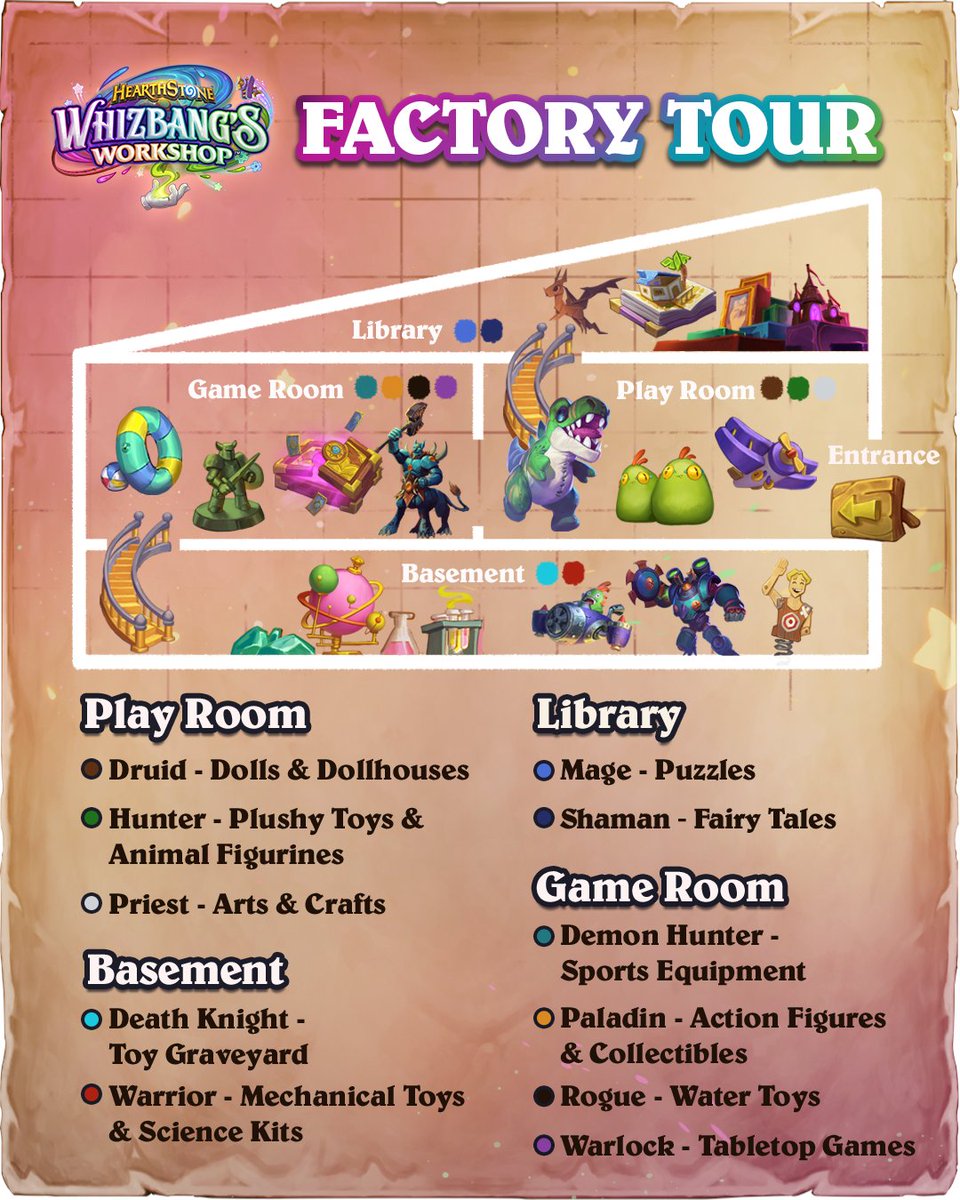 PlayHearthstone's tweet image. Get an inside look at Whizbang's Workshop!

There's something for every class to enjoy at Azeroth's premiere toy factory 🧸