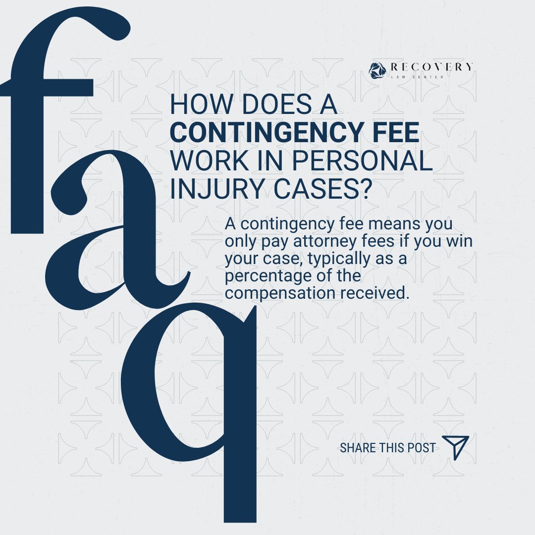 It's FAQ Friday—welcome to your weekly knowledge boost! 🚀 Ever wondered about contingency fees in personal injury cases? 🕵️‍♂️

– Click the thread to learn more!

#contingencyfee #askquestions #questionschallenge #injured #frequentlyasked