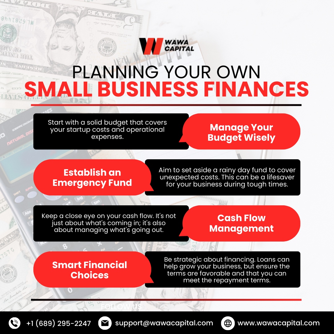 wawa_capital's tweet image. Keep your business finances healthy with smart planning 😌

Need a partner to navigate the financial maze? Wawa Capital is here for you! Call us at +1 (689) 295-2247 for a free loan estimate. Let’s grow your business together! 🙌🏻💯

 #FinanceFitness #BudgetingBasics #CashF...