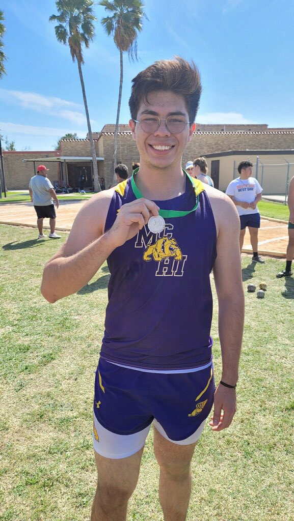 mchi_track (@mchitrack) on Twitter photo Congrats to Arad Palafox on placing 2nd in the Shot Put today @ the Harlingen Relays with a PR throw of 44’10”!! Great Job Arad!! Keep up the great work!!!
#wearemchi #Goldenshoe2024
<a href="/Mchi_Yearbook/">McHiYearbook&News</a> <a href="/lopezjay/">McHi Athletic Pride</a> <a href="/McHiPride/">Dr. Albert Canales</a> <a href="/McHi_Blitz1909/">MCHI BULLDOG BLITZ</a> <a href="/McallenHigh/">McAllen High School</a> Congrats to Arad Palafox on placing 2nd in the Shot Put today @ the Harlingen Relays with a PR throw of 44’10”!! Great Job Arad!! Keep up the great work!!!
#wearemchi #Goldenshoe2024
<a href="/Mchi_Yearbook/">McHiYearbook&News</a> <a href="/lopezjay/">McHi Athletic Pride</a> <a href="/McHiPride/">Dr. Albert Canales</a> <a href="/McHi_Blitz1909/">MCHI BULLDOG BLITZ</a> <a href="/McallenHigh/">McAllen High School</a>