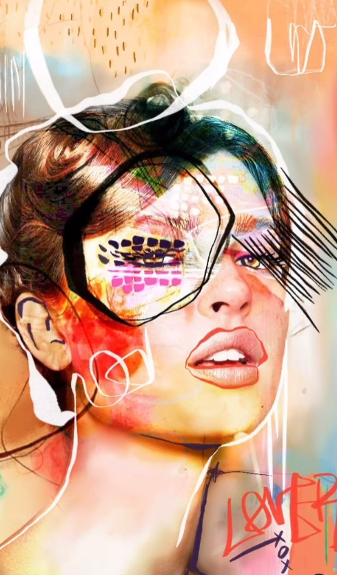 YearoftheWoman_'s tweet photo. @yasminshimaart style is ever changing but most of her work is conceptualised on the iPad. In progress video coming soon of this work. Then the IRL painting! 🔥🎨🖼️ #canvaspainting #art https://t.co/xnv0X6WKZD