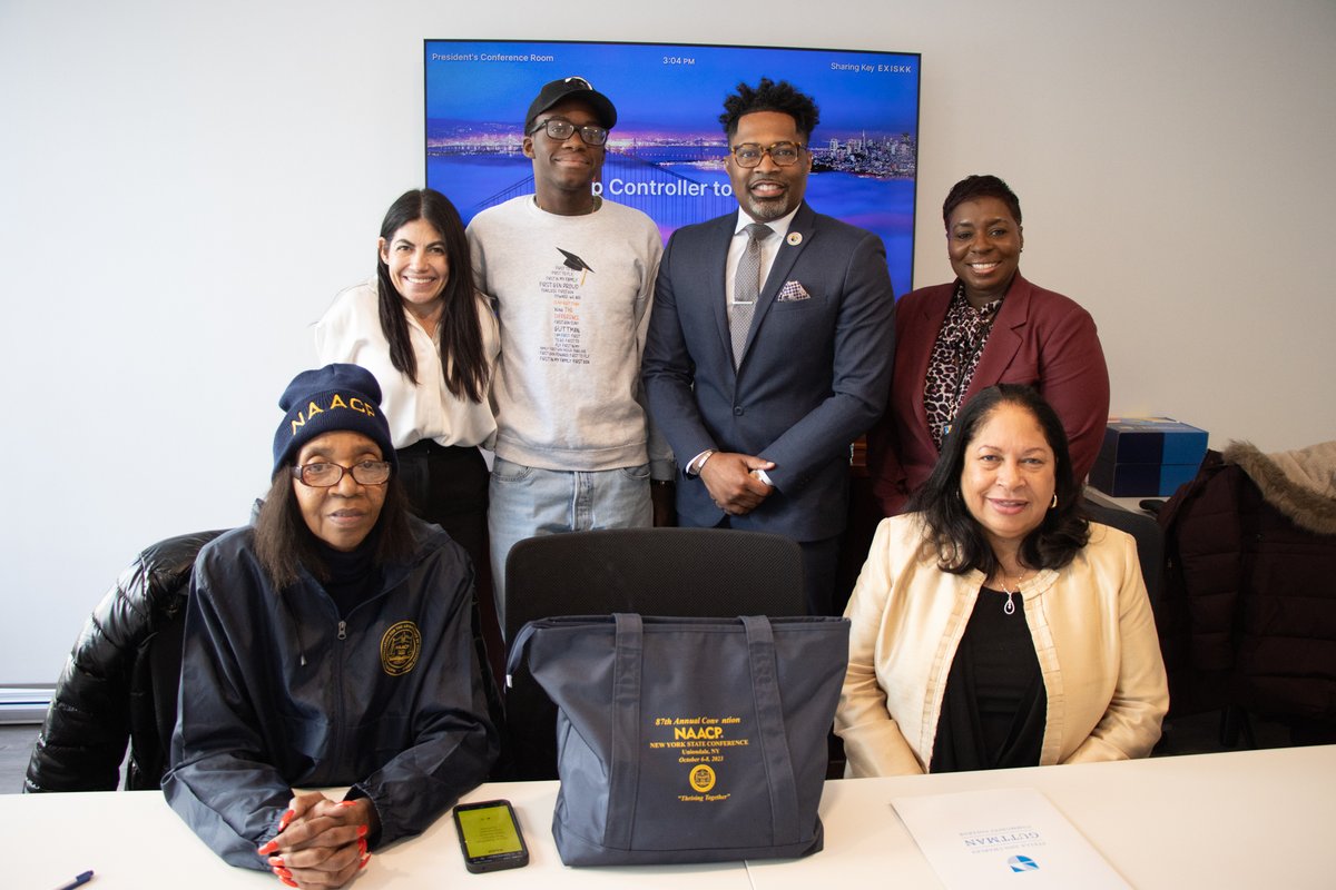 Yesterday, we welcomed @naacpmm to Guttman to determine opportunities for collaboration. 🌟 Thanks to New York State Conference 2nd VP Karen Blanding and NAACP Mid-Manhattan Branch President Kyndell A. Reid for a productive conversation. #NAACP #BHM #studentopportunities