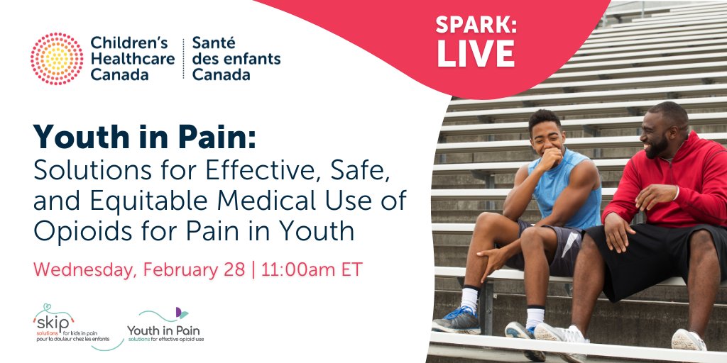 Don't miss @KidsInPain's free webinar on February 28th to learn more about solutions for the medical use of opioids to address acute & chronic pain in youth. ➡️Register now: ow.ly/i2gT50QCcku #OpioidUse #ChronicPain #YouthHealth #PainManagement