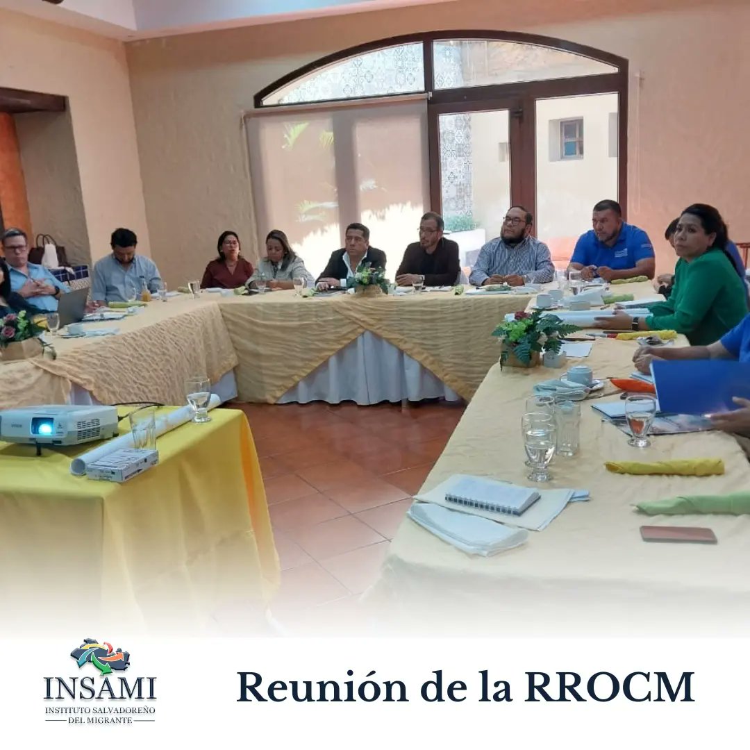 InsamiSV's tweet photo. El Instituto Salvadoreño del Migrante asiste a la reunión de planificación estratégica de la Red Regional de Organizaciones Civiles para las Migraciones RROCM. https://t.co/YbzCI89mbF