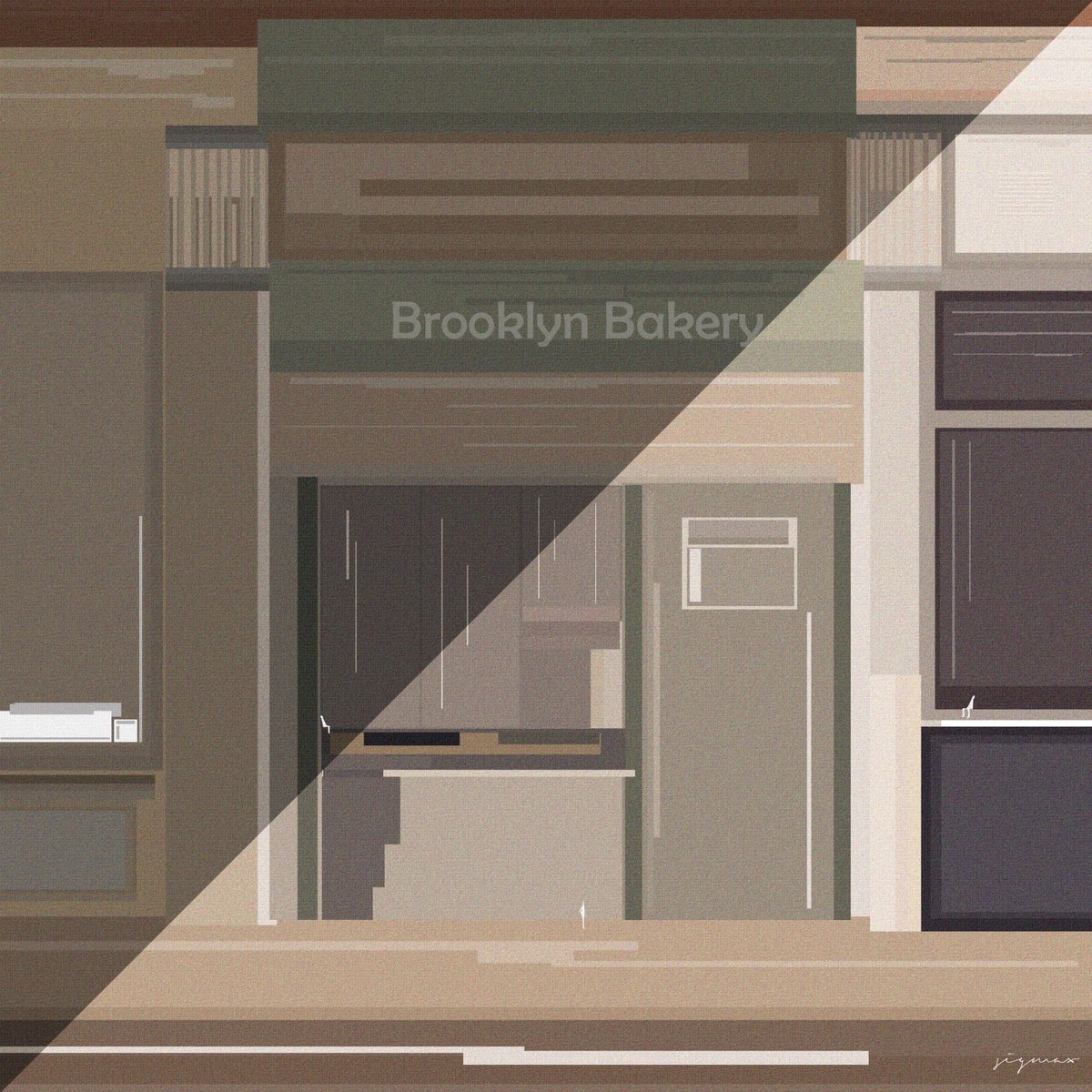 🏙️ ’Brooklyn by Shapes’  

With a background in architecture and knowledge of working with forms and shapes, this new collection from @sigmaX uses simple shapes to depict Brooklyn.  

Through the use of simple medium expressions and total immersion in such environments, this is