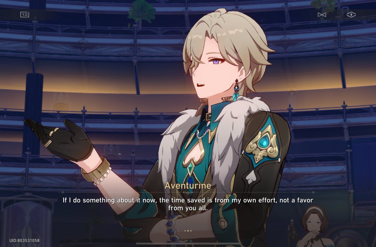 AraYuannn's tweet photo. Aventurine gay coding is not real, i hate to break it to you buddy but a woman liker would not act like this to himeko, ignores robin and only praises her brother

This man here is a boy kisser https://t.co/SHrguaYGJs