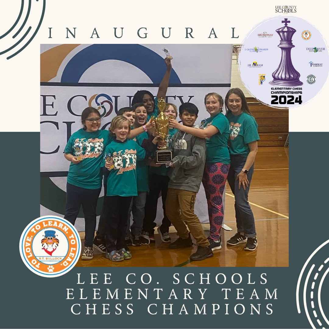 Our first Elementary Chess Championships are in the books! B.T. Bullock claimed the top spot with an exciting win over Tramway in the finals. Congratulations to all our participants and we can't wait to do it again next year. Read more about the day here: ow.ly/gHhs50QHkaz