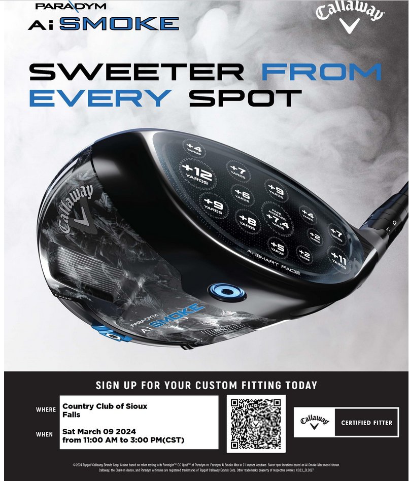 Another indoor fitting is only two weeks away! <a href="/CallawayGolf/">Callaway Golf</a> will be here on March 9th!
