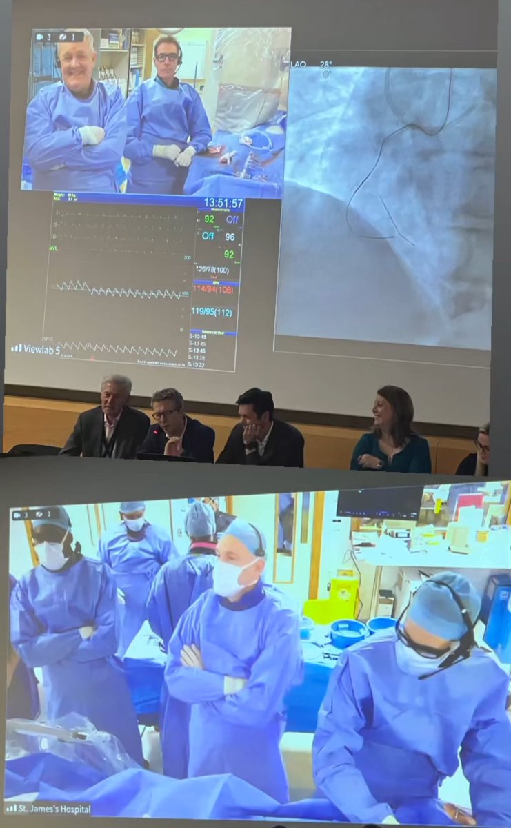 Sulei_Sul's tweet image. Brilliant cases and excellent teaching today from @stjamesdublin live cardiology course.