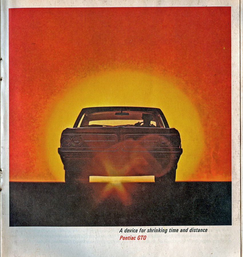 ReehoffDesign's tweet image. Original Pontiac GTO brochure vs my light painted studio shot for a client. #pontiacgto