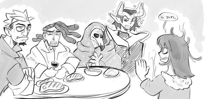 Out of context sketches from me and my buddies D&amp;D session 