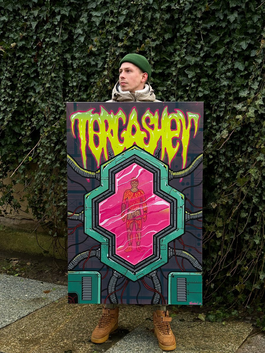 ORIGINAL FOR SALE
Worldwide shipping 
Acrilic on canvas 120x80
My first personal hand made banner for tattoo conventions.
#originalforsale #artforsale