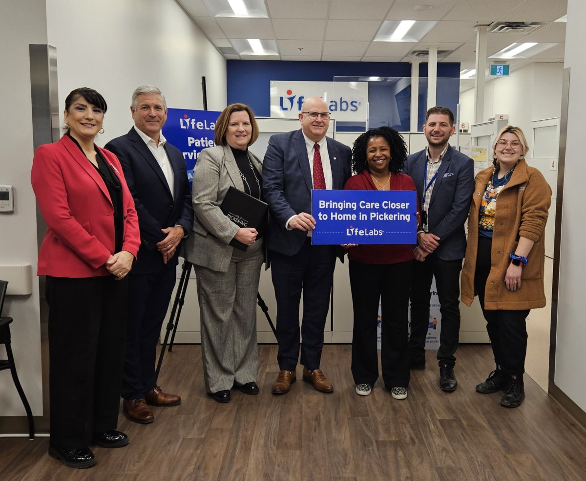 We're open on Sundays! Yes, North Pickering (1690 Dersan St.) Patient Service Centre is piloting a Wed-Sun model! Thanks to our special guests who celebrated the Grand Opening with us today. We're honoured to expand healthcare access in this region. bit.ly/49nfQwj