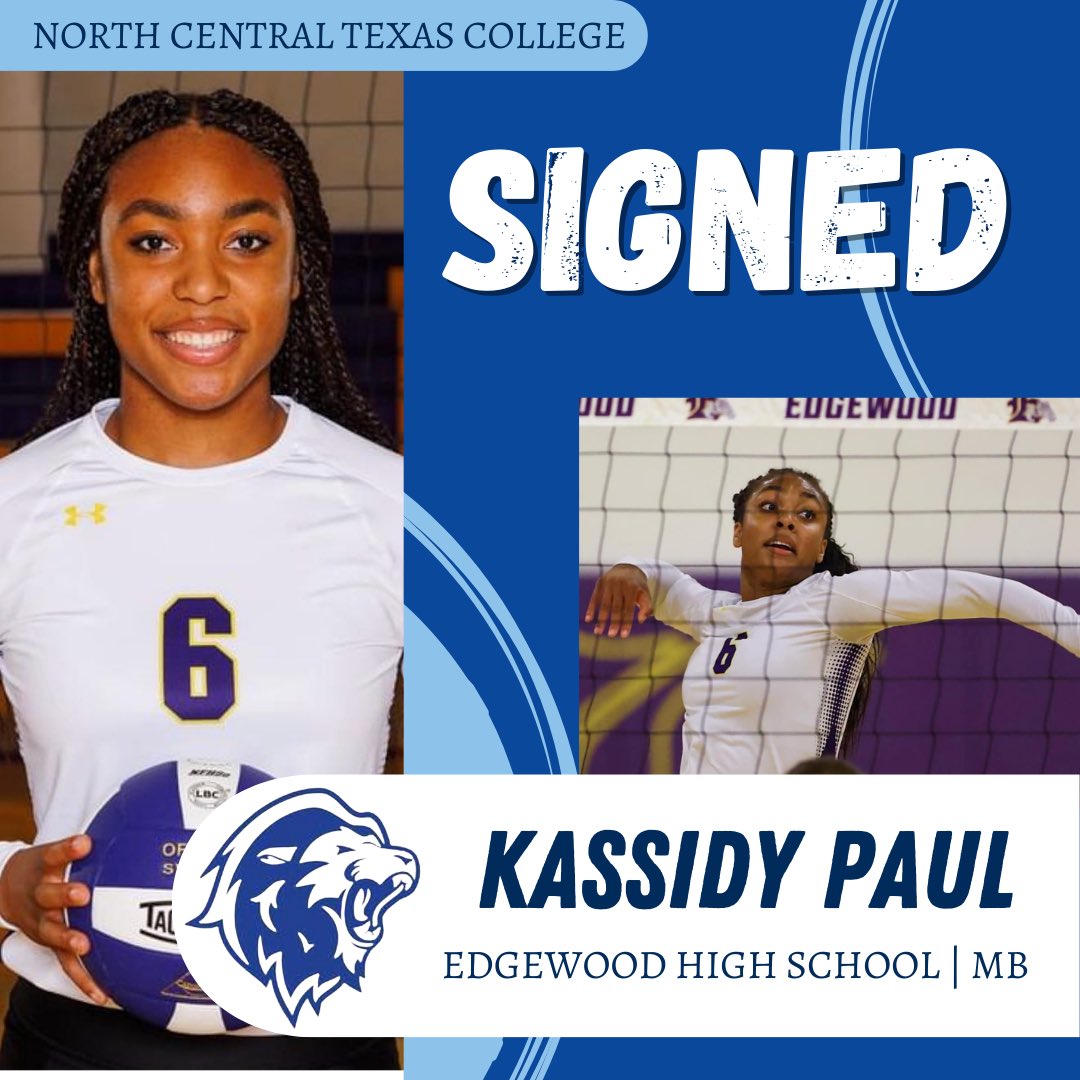 SIGNED✅ Kassidy Paul from Edgewood High School!🤩

Welcome to the lion family!🦁💙

#GOLIONS #NCTCVB24 #LIONFAMILY
