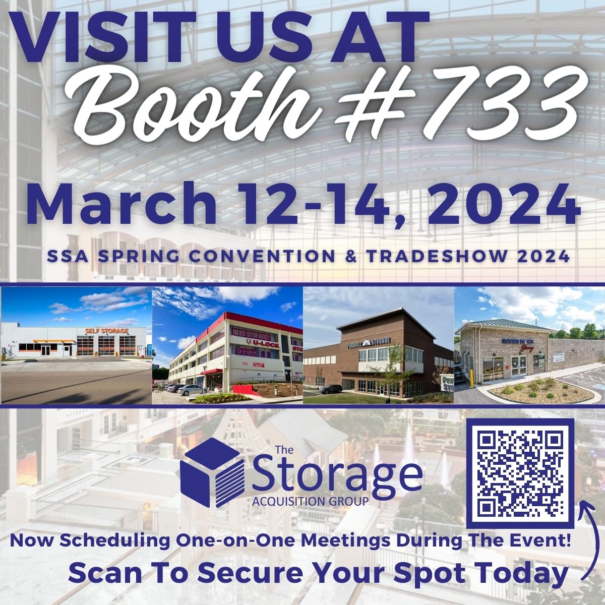 TheStorgAcqGrp's tweet photo. Click the link to secure your appointment to meet with our team at the Spring SSA in Maryland next month! https://t.co/WC1weMaDQl
#SSA #selfstorageassociation #NationalHarbor #selfstorage #acquisitions #TheStorageAcquisitionGroup #TSAG https://t.co/gvGGPefJC4