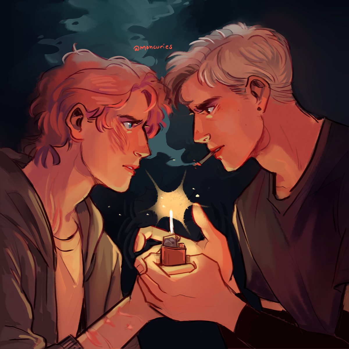 drawing these two smoking is a right of passage for aftg artists i think #aftg