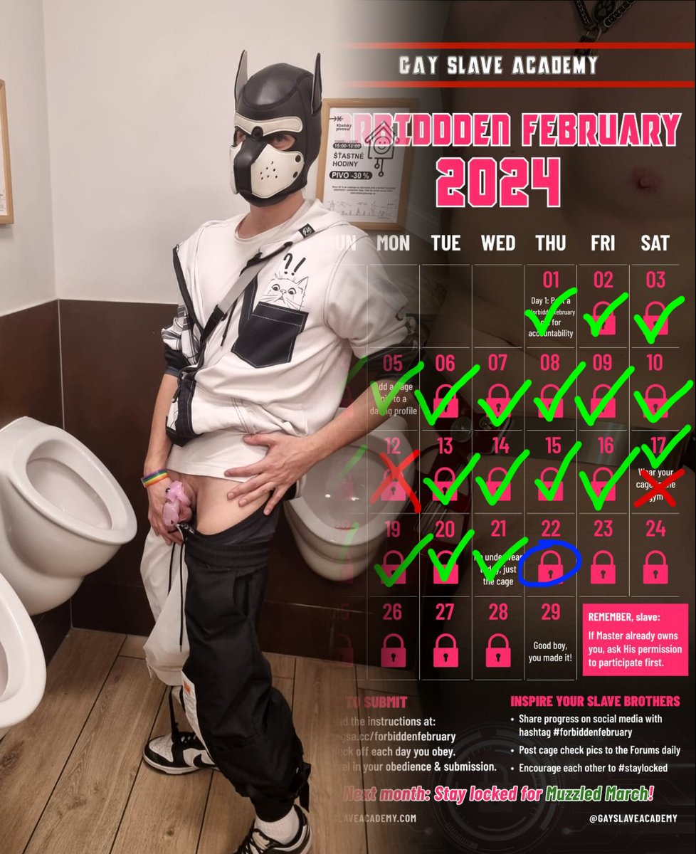 🔐22 – quick shot in public toilets 😇
#ForbiddenFebruary #StayLocked