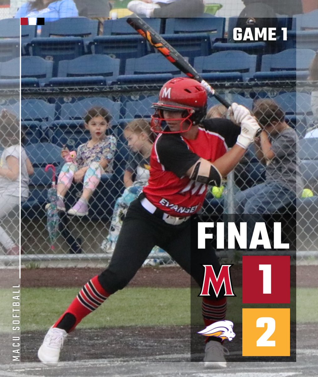 MACUathletics's tweet photo. SB: MACU Softball falls 2-1 against SAGU in Game 1.

Hallie Wilson tallied the lone RBI. They will look to bounce back in game 2 shortly.

#macuproud https://t.co/a7C1nm9Cpq