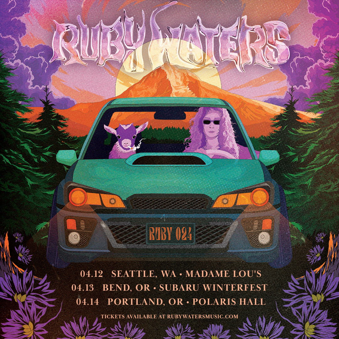 Lil’ west coast action, can’t wait to see y’all! Tickets on sale now xoxo 🐞🐛✨ rubywatersmusic.com/tour