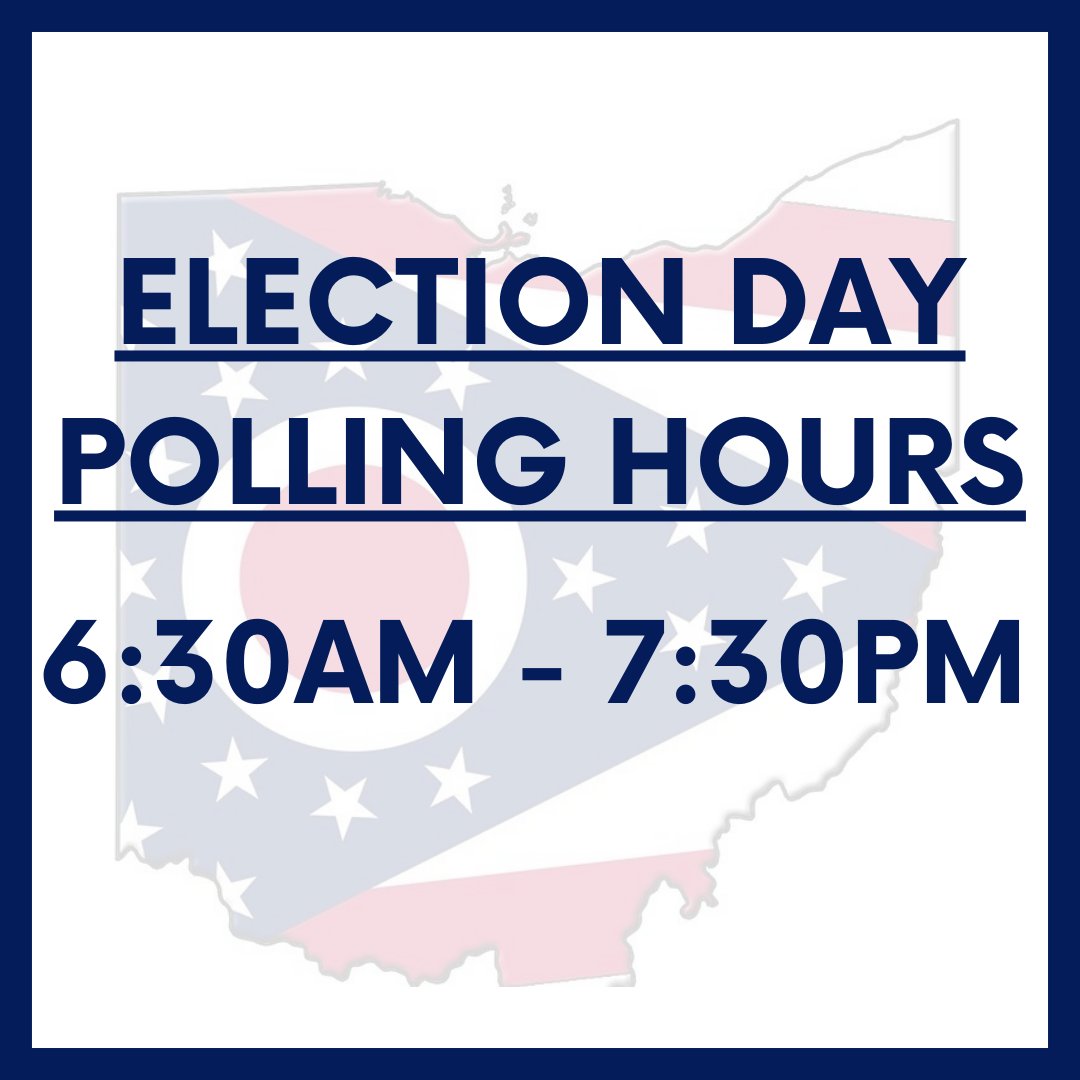 The polls are now open. Cast your vote today 6:30 AM - 7:30 PM at  your polling location.