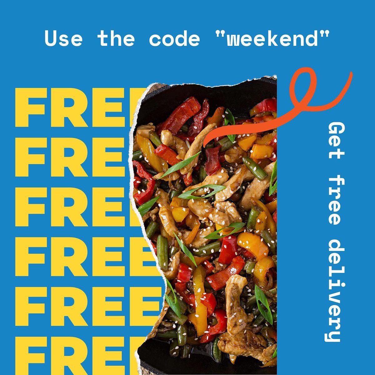 You heard right! Use the code “WEEKEND” at checkout for a FREE delivery now through Monday 02/26! Then sit, back, relax, and know that a Delivery Hero is on their way with a hot bag full of greatness. 🔥