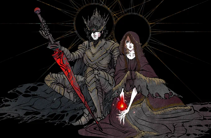 Joshua and Clive, Twin Princes of Cinder (Flame) #FFXVI #DarkSouls 