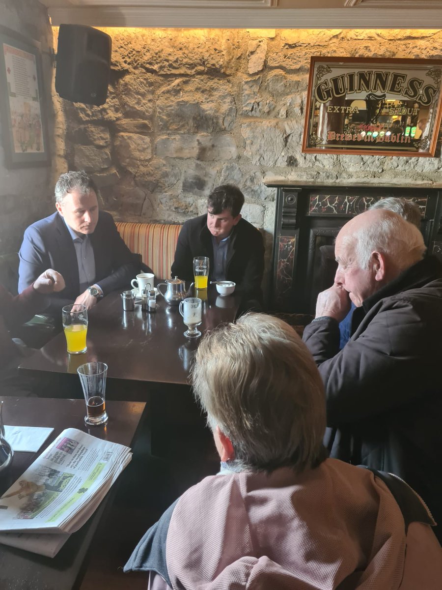 Had an enjoyable couple of hours in Oranmore in Galway this afternoon canvassing with <a href="/CillianKeane1/">Cillian Keane</a>, who will contest the local elections for Fianna Fáil in June. Cillian's mother, Louise Gallagher, is from Lurgybrack in Letterkenny. We got a great reaction at the doors.