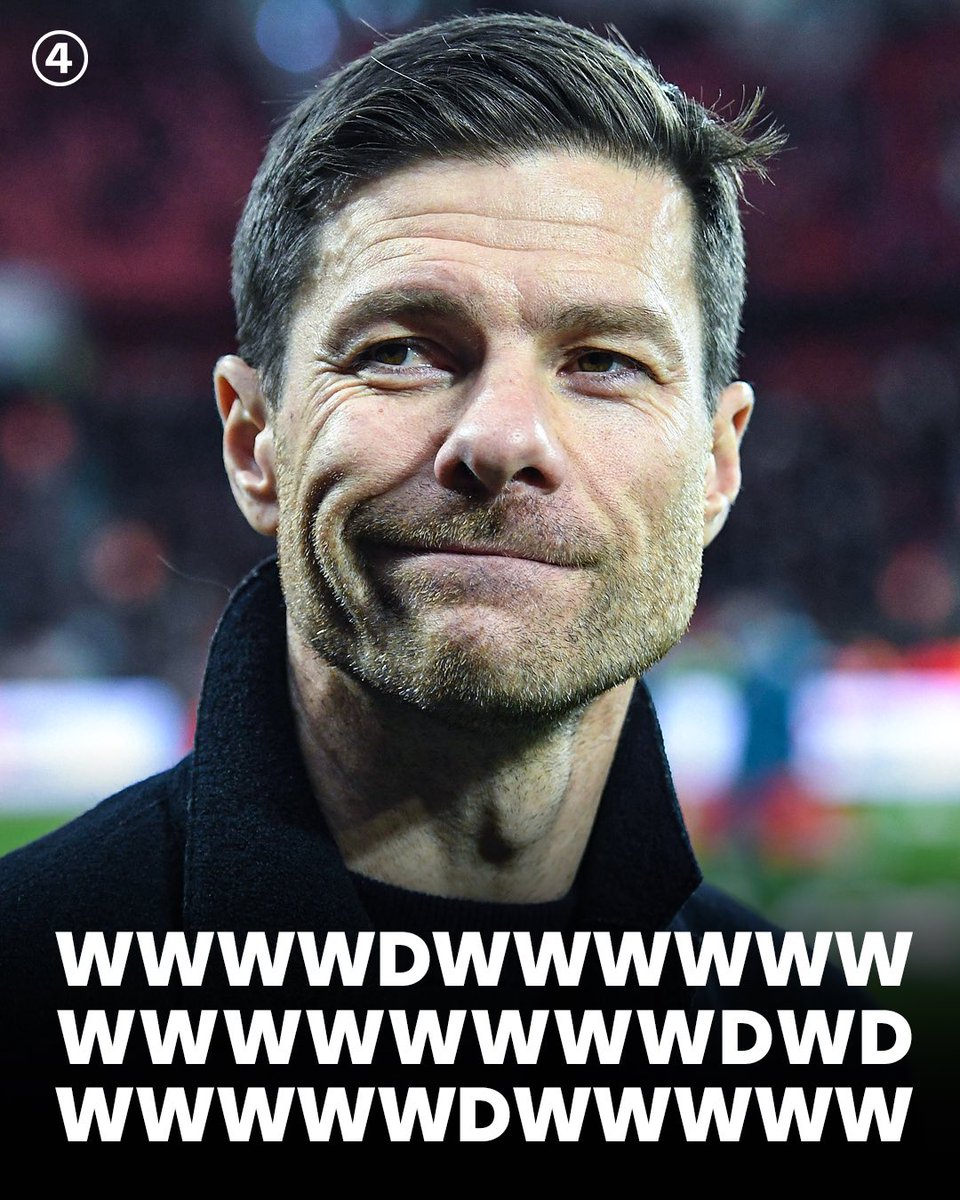 433's tweet image. Xabi Alonso’s Leverkusen have set the record for the longest unbeaten run across all competitions in 🇩🇪 football history: 

33 games, 0 losses! 😮‍💨