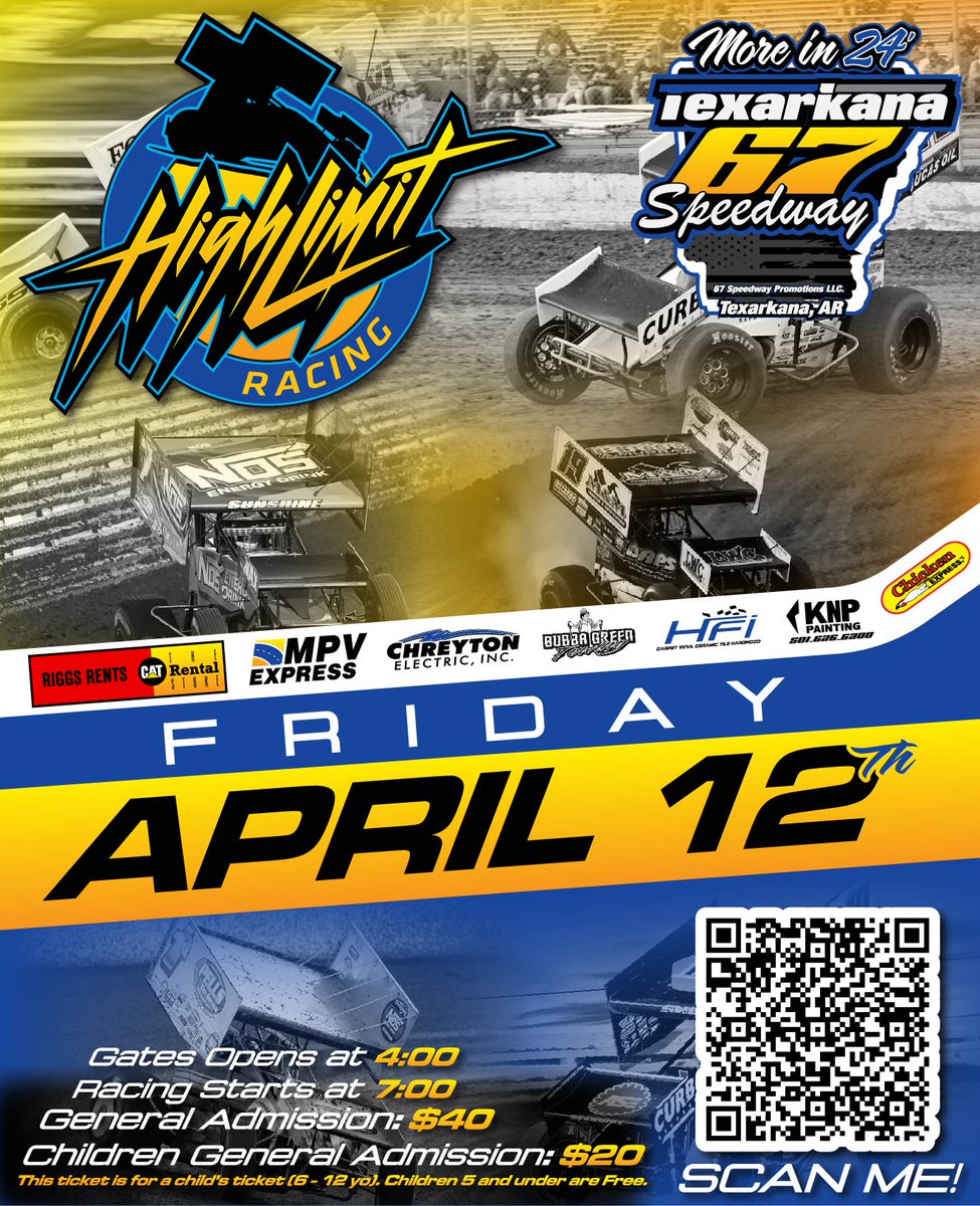 Texarkana67's tweet photo. Who is ready? @HighLimitRacing on Fri, April 12th. Who is your pick to win? Will points leader @TyCourtney7BC bring his winning ways to AR? @bradsweetracing @bmracing19 @corey_day_ @spencerbayston is your top 5 so far. We look forward to having you all there for this huge event! https://t.co/sF499p1S5w