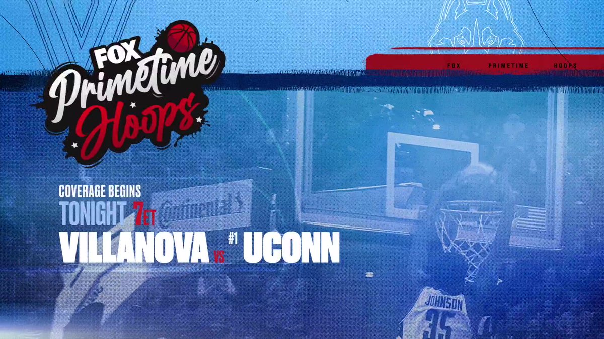 FOX5Atlanta's tweet image. TONIGHT at 7
#Villanova vs #UConn 
#PrimeTimeHoops 
#CBBonFOX