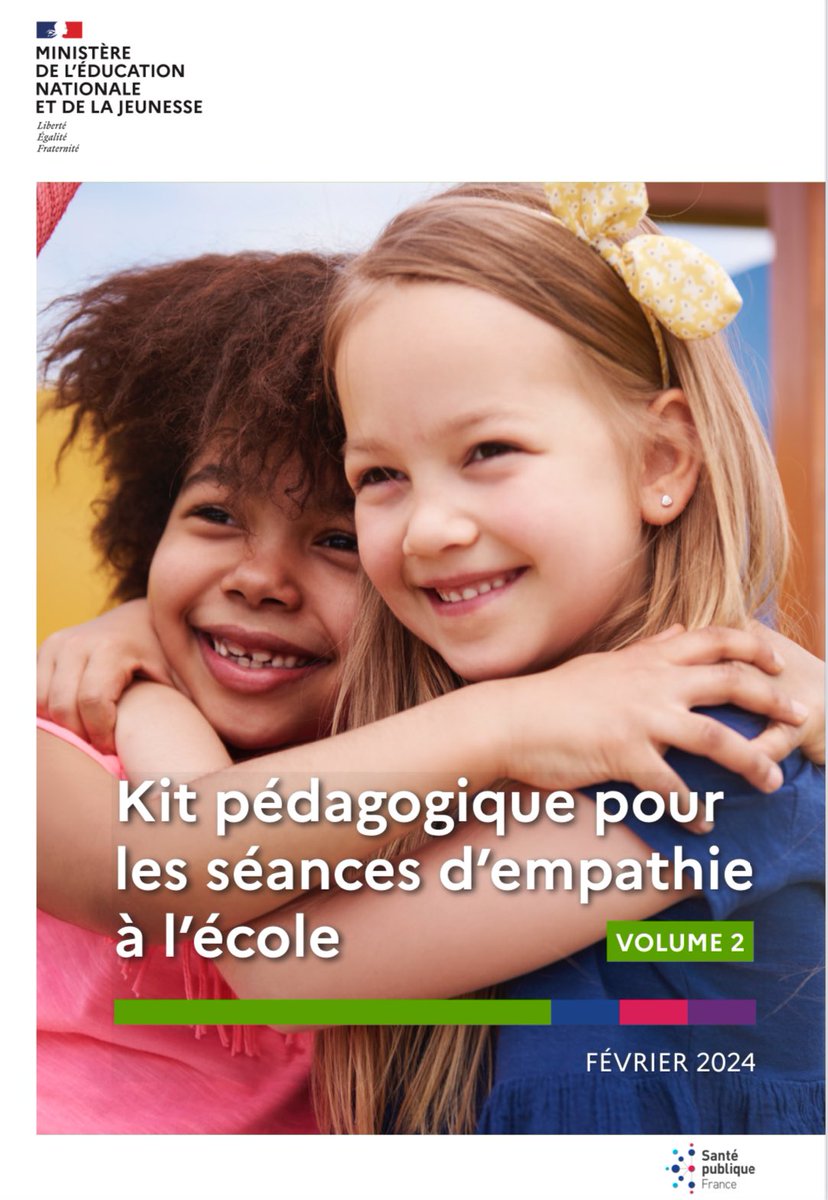 🗣️Le volume 2 du kit pour des séances d'empathie ☺️ à destination des professeurs est disponible sur eduscol.education.fr/document/56436… #nah