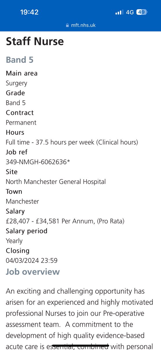 Exciting opportunity to join the pre-op team <a href="/NorthMcrGH_NHS/">North Manchester General Hospital</a>, <a href="/LorettaBrowne01/">Loretta</a>