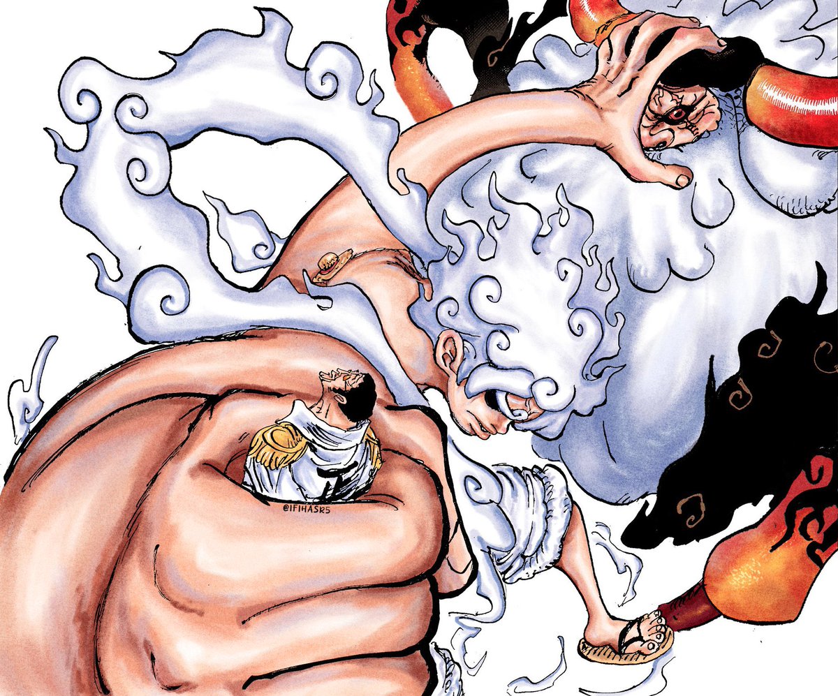 strawhats's tweet photo. Luffy Vs Kizaru &amp; Saturn https://t.co/Kt8nPiyKok