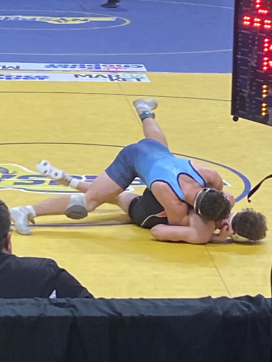 Leo wins again and advances to the NYSPHSAA wrestling state championship semi-final tomorrow. Great job Leo!