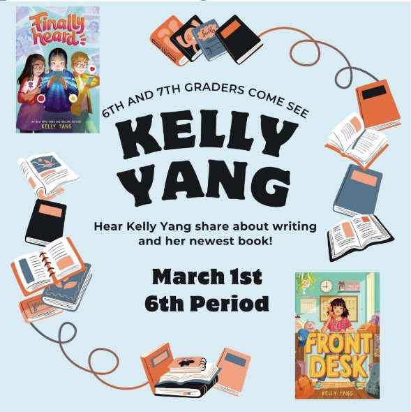 roosevelt_SF's tweet image. So excited for @kellyyanghk to speak to our #RMStrojans readers about #FinallyHeard #FinallySeen this Friday afternoon! #WeAreSFUSD @SFUnified #MiddleGrade @NgP1_tech @MsCloues
