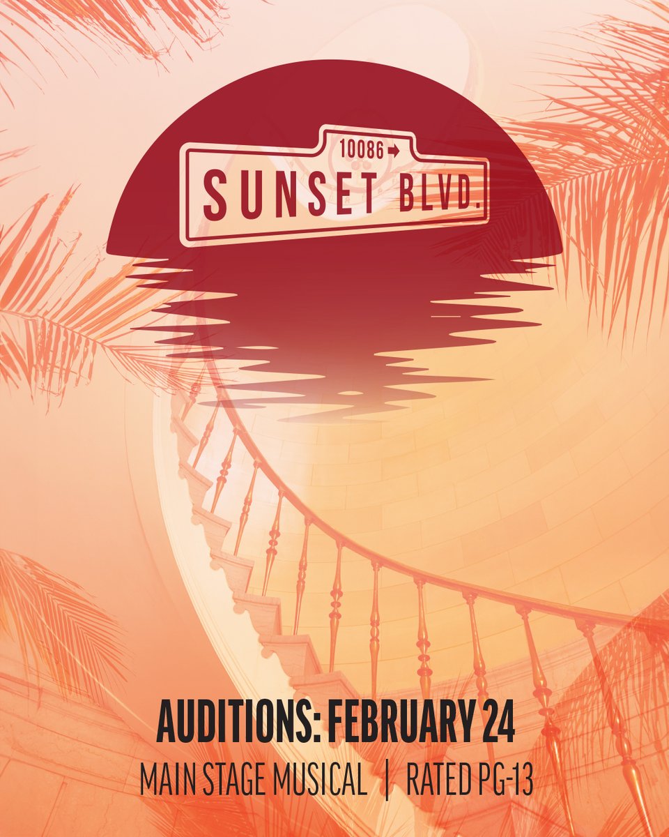 TOMORROW: Auditions for Sunset Boulevard Main Stage Musical at Stagecrafters. Auditions for ages 18+ / Saturday, February 24. Before auditions, please register online through the link in our bio or on our website by visiting stagecrafters.org under the Auditions tab.