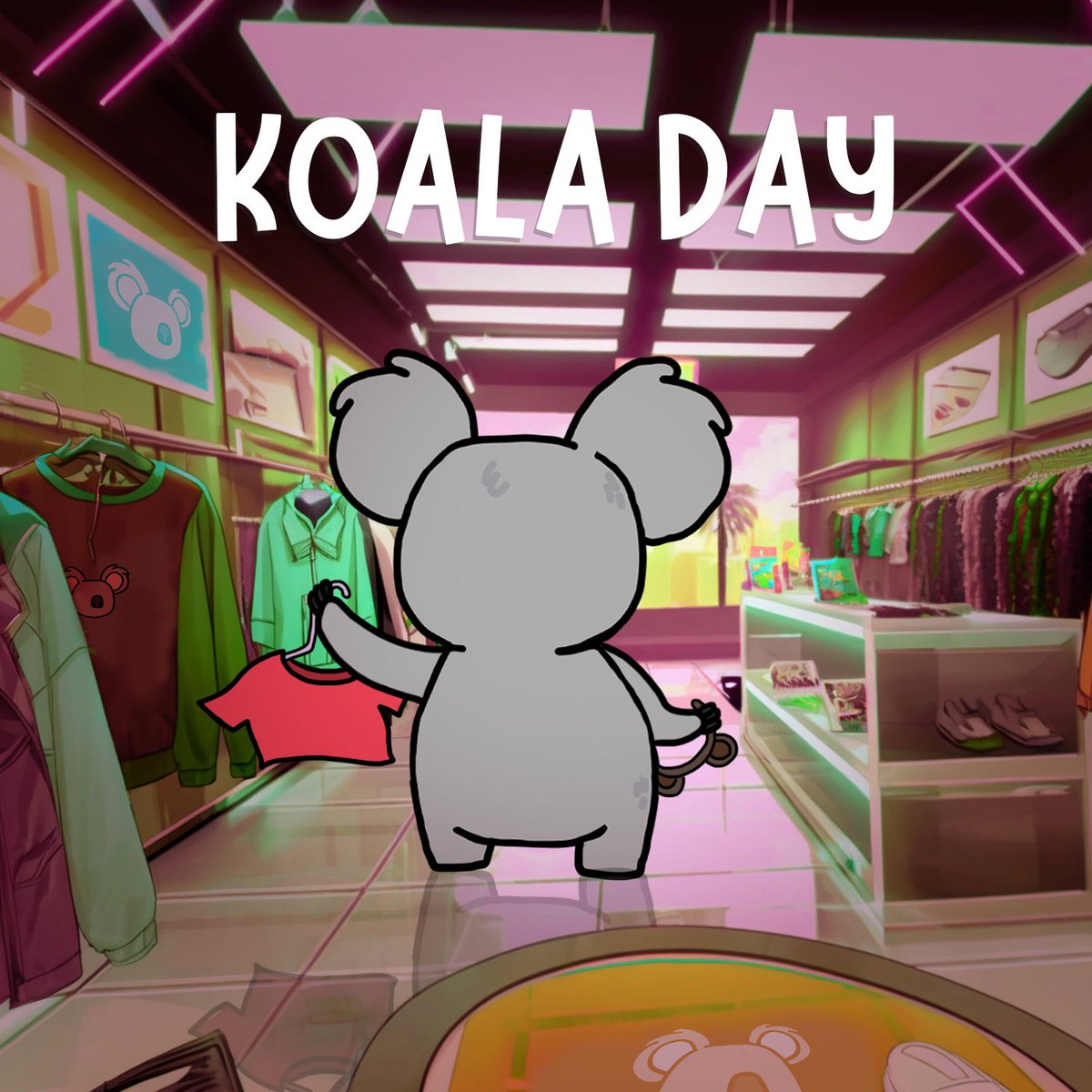 KoalaDayInc's tweet photo. What will your Koala be wearing? 👀 https://t.co/JAtG6voO1r