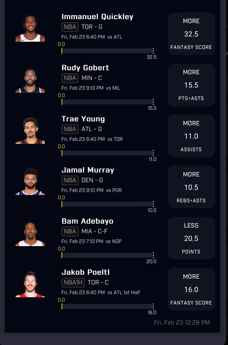 Good luck to everyone tailing! Happy Friday! #sportsbettingtwitter #sportsbets #sportsbetting #bettingsports